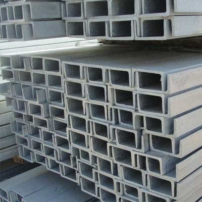 হালকা কাঠামোর জন্য 12m ASTM SS400 50mm গ্যালভানাইজড স্টিল চ্যানেল
