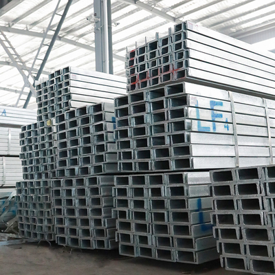 SS400 50mm গ্যালভানাইজড সি চ্যানেল ASTM হট ডিপ গ্যালভানাইজড সি চ্যানেল