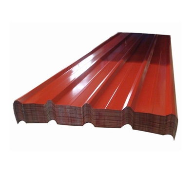 লাল 40g গ্যালভানাইজড স্টিল ঢেউতোলা ছাদ প্যানেল 120cm AISI