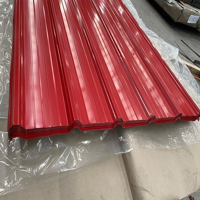 PPGI গ্যালভানাইজড ঢেউতোলা ধাতু ছাদ 0.02mm DX51D ASTM