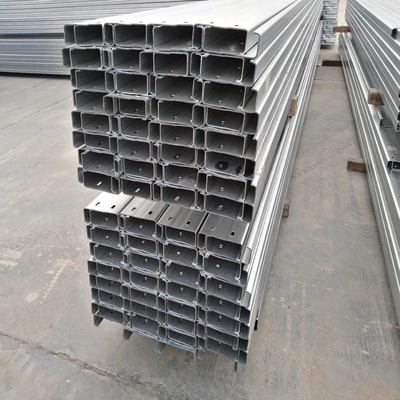 হালকা কাঠামোর জন্য 12m ASTM SS400 50mm গ্যালভানাইজড স্টিল চ্যানেল