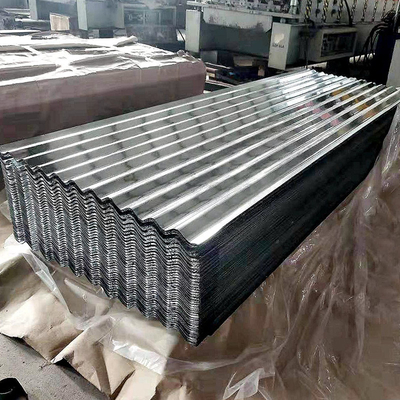 AISI 22 24 26 গেজ গ্যালভানাইজড ওয়াটার রিপলস সহ জিঙ্ক ছাদের শীট
