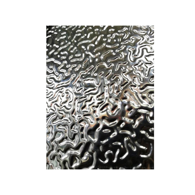 জল ঢেউতোলা স্টেইনলেস স্টীল প্লেট 0.3mm 0.5mm 0.8mm 1.5mm 304 316 316L 321 SS শীট