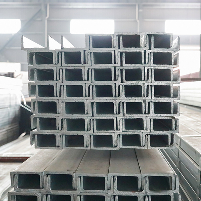 SS400 50mm গ্যালভানাইজড সি চ্যানেল ASTM হট ডিপ গ্যালভানাইজড সি চ্যানেল