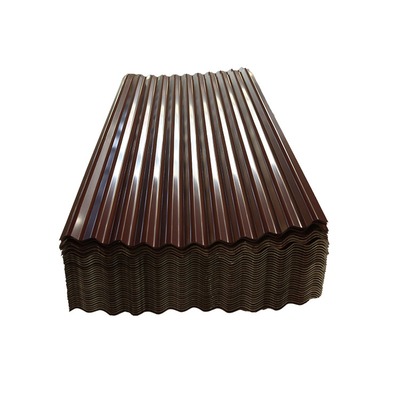 Z40 Ppgi ঢেউতোলা শীট 10ft রঙিন প্রলিপ্ত ছাদ Z30