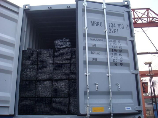 Q235 কালো পাউডার প্রলিপ্ত স্কোয়ার টিউবিং Astm 12ft বিজোড় আয়তক্ষেত্রাকার ইস্পাত টিউব