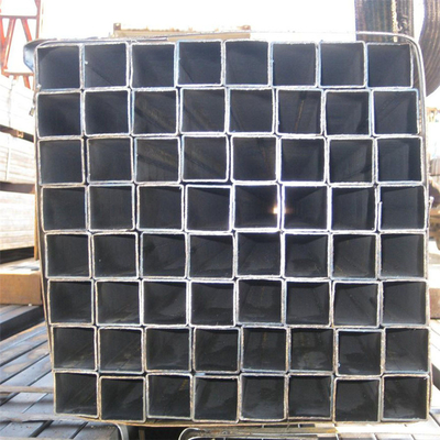 ASTM 7mm ব্ল্যাক মেটাল স্কয়ার টিউবিং S235JR 2 ইঞ্চি কালো ইস্পাত পাইপ