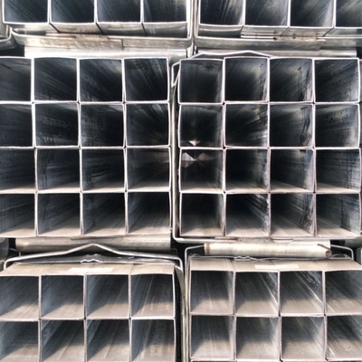 হট ডিপ Q345 গ্যালভানাইজড স্টিল বক্স সেকশন 100x100 স্কয়ার পাইপ গ্যাল