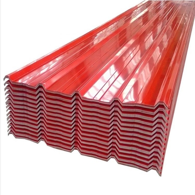 লাল 40g গ্যালভানাইজড স্টিল ঢেউতোলা ছাদ প্যানেল 120cm AISI