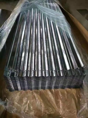 PPGI গ্যালভানাইজড ঢেউতোলা ধাতু ছাদ 0.02mm DX51D ASTM
