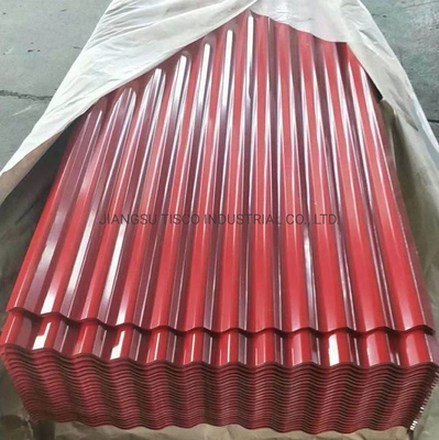 0.28 মিমি রঙিন প্রলিপ্ত ঢেউতোলা শীট 30 ইঞ্চি প্রি পেন্টেড অ্যালুমিনিয়াম মেটাল