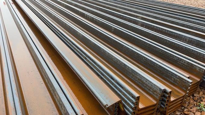 600mm কোল্ড ফর্মড স্টিল শীট পাইল ASTM A36 6